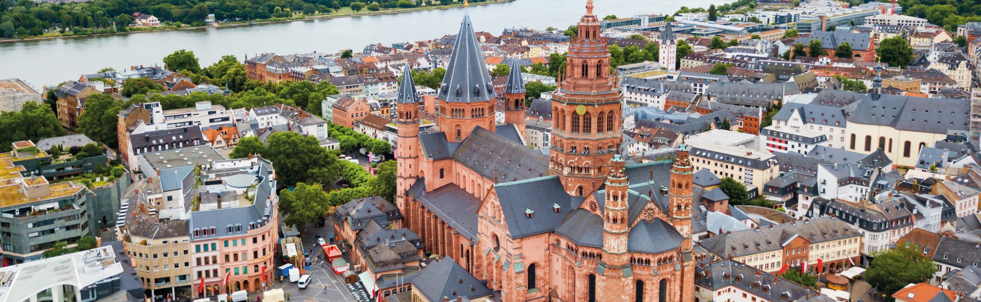 Blick auf die Mainzer Kathedrale