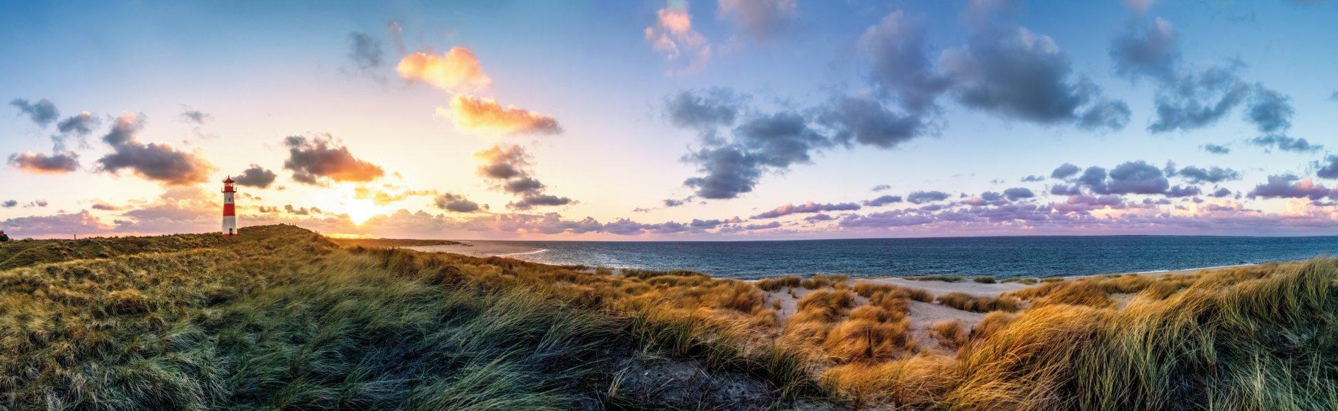 Lister Ellenbogen, Panorama im Sonnenuntergang