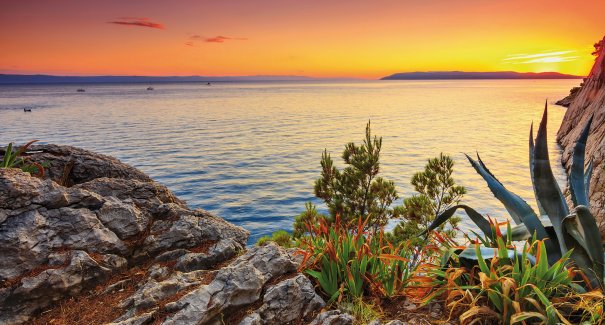 Sonnenuntergang an der Makarska Riviera