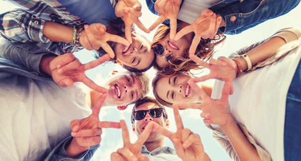 Im Urlaub mit Freunden