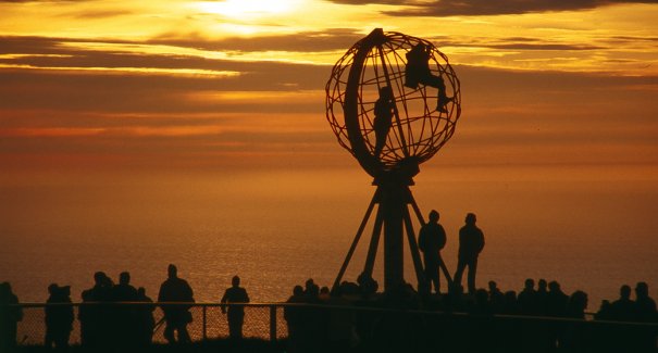 Mitternachtssonne am Nordkap